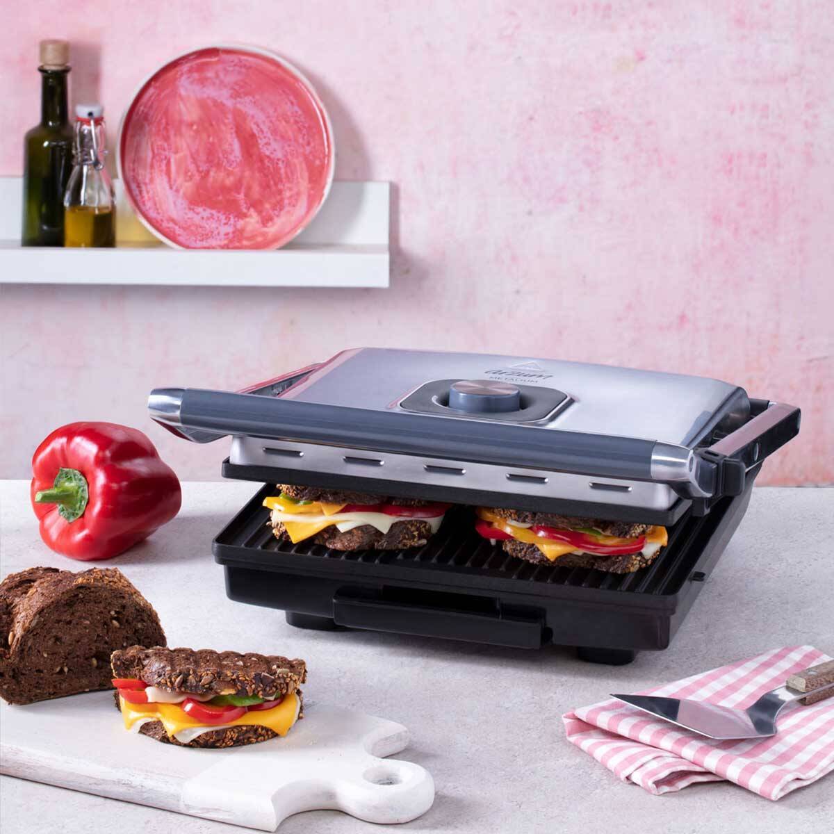 Arzum AR2022 Metalium Grill and Sandwich Maker - Stainless Steel - Image 3