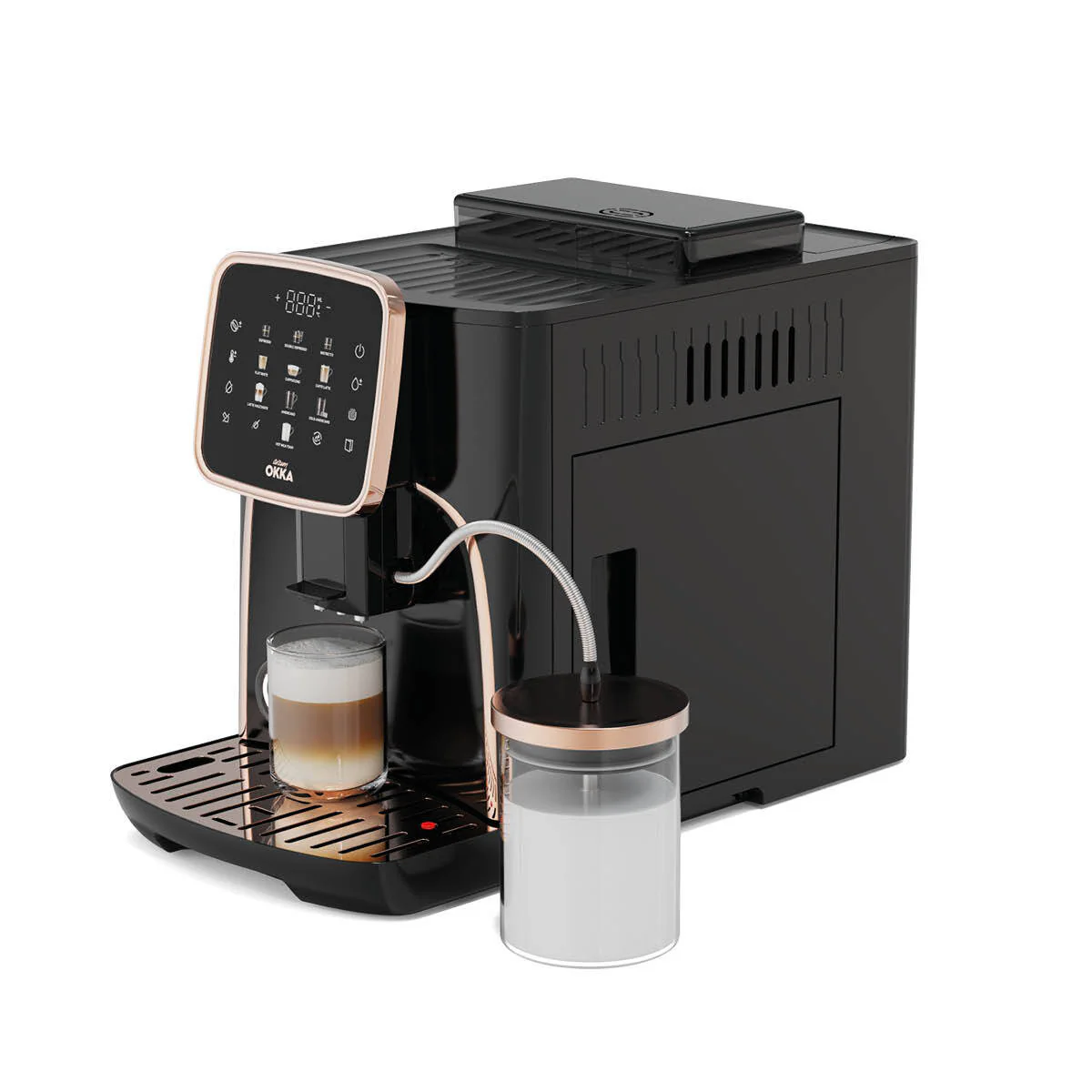 ARZUM OKKA OK0028 AUTOMATIC ESPRESSO MACHINE (Milk integrated) Black - copper - Image 3