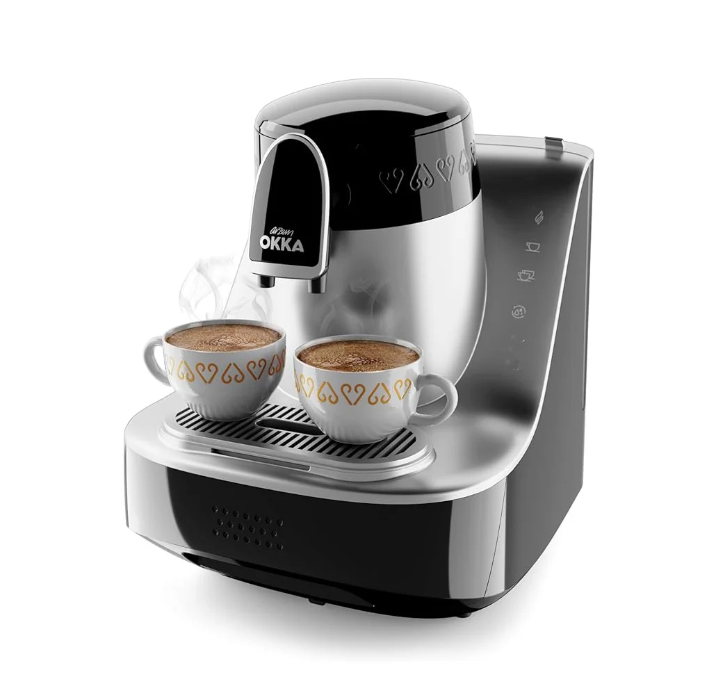 Arzum OKKA OK0040-23 Elite Turkish Coffee Machine - SILVER - Image 3