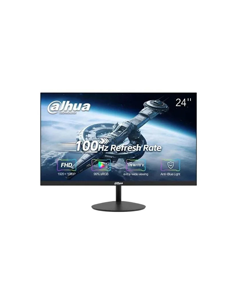 DAHUA DHI-LM24-A200Y 23.8-Inch Full HD VA Monitor – 100Hz Borderless Display with HDMI & VGA