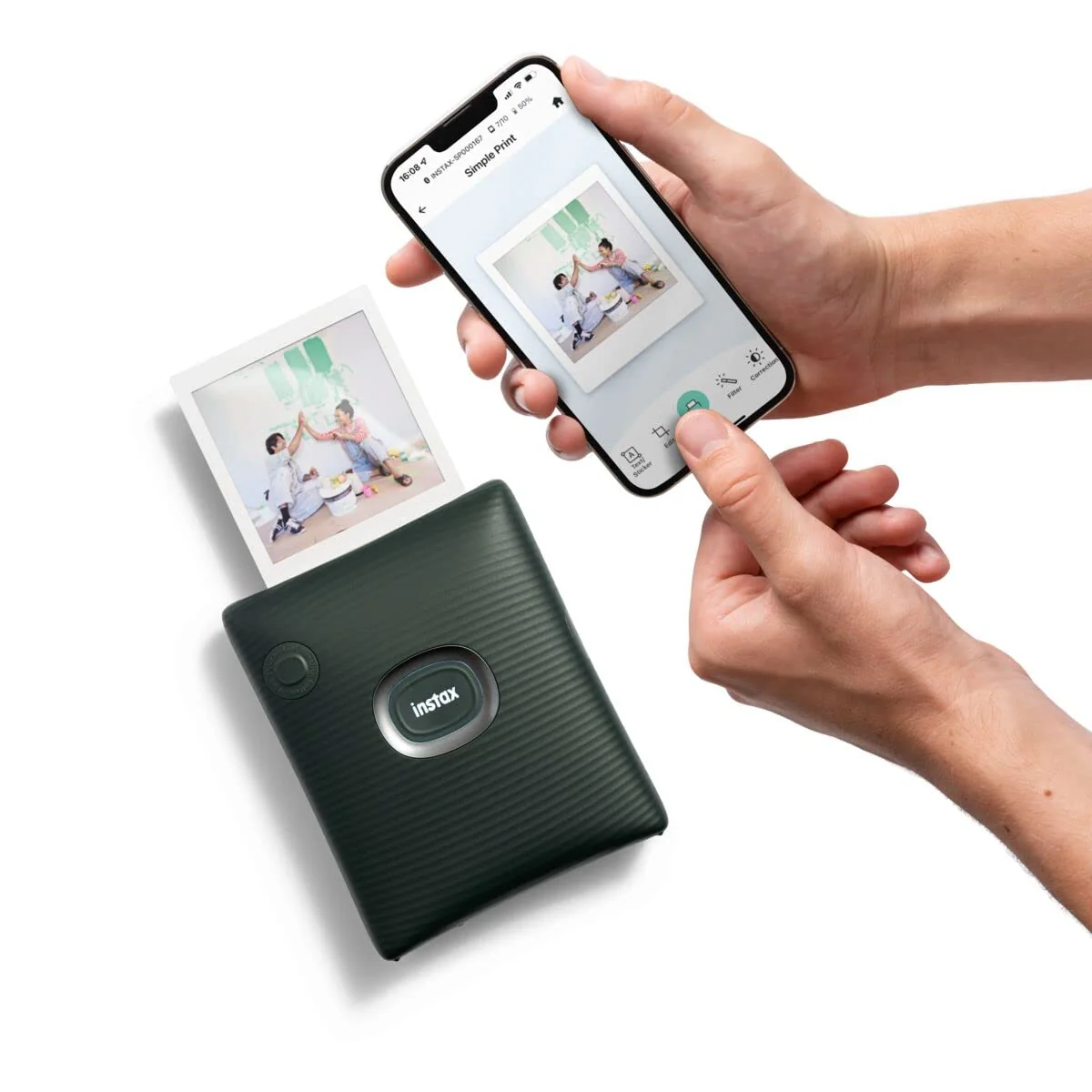 Fujifilm Instax Square Link Smartphone Printer (Green) + Instax Mini Pal Camera (Green) Gift🎁 - Image 5
