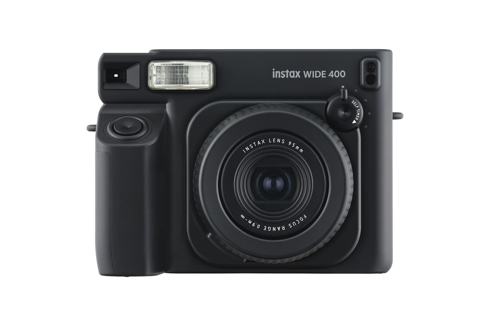 FUJIFILM INSTAX Wide 400 Instant Black Camera – Bigger Prints, Bigger Memories