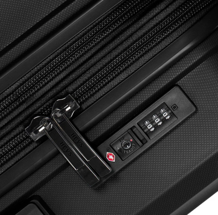 HEYS AIRLITE 8Wheel,Hard Trolley,TSA, Expandable, Small -54.5cm (BLACK) - Image 8