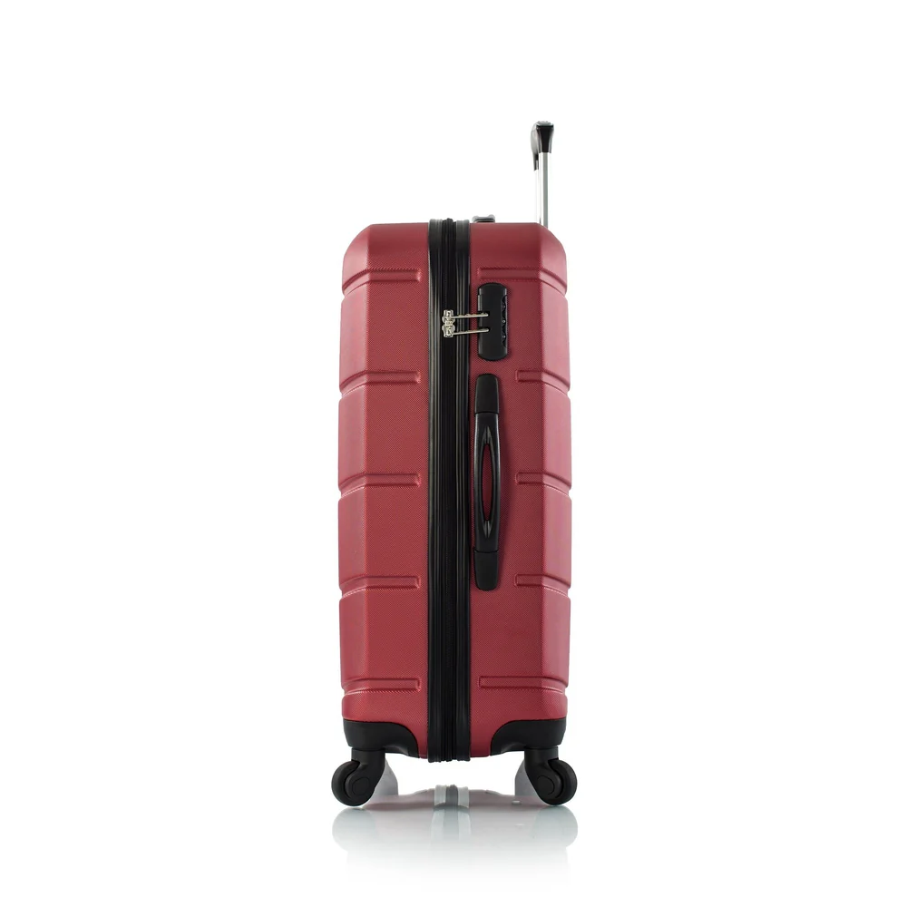 heys armourlite 4-wheel hard luggage tsa lock 3pcs set (red) - Image 9
