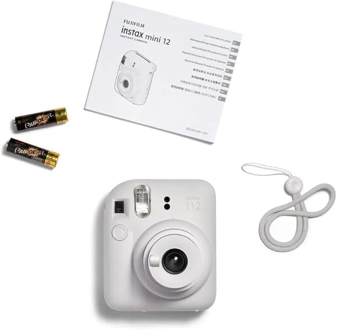Instax Mini 12 Instant Film Camera Clay White + Pack 10 Film - Image 9