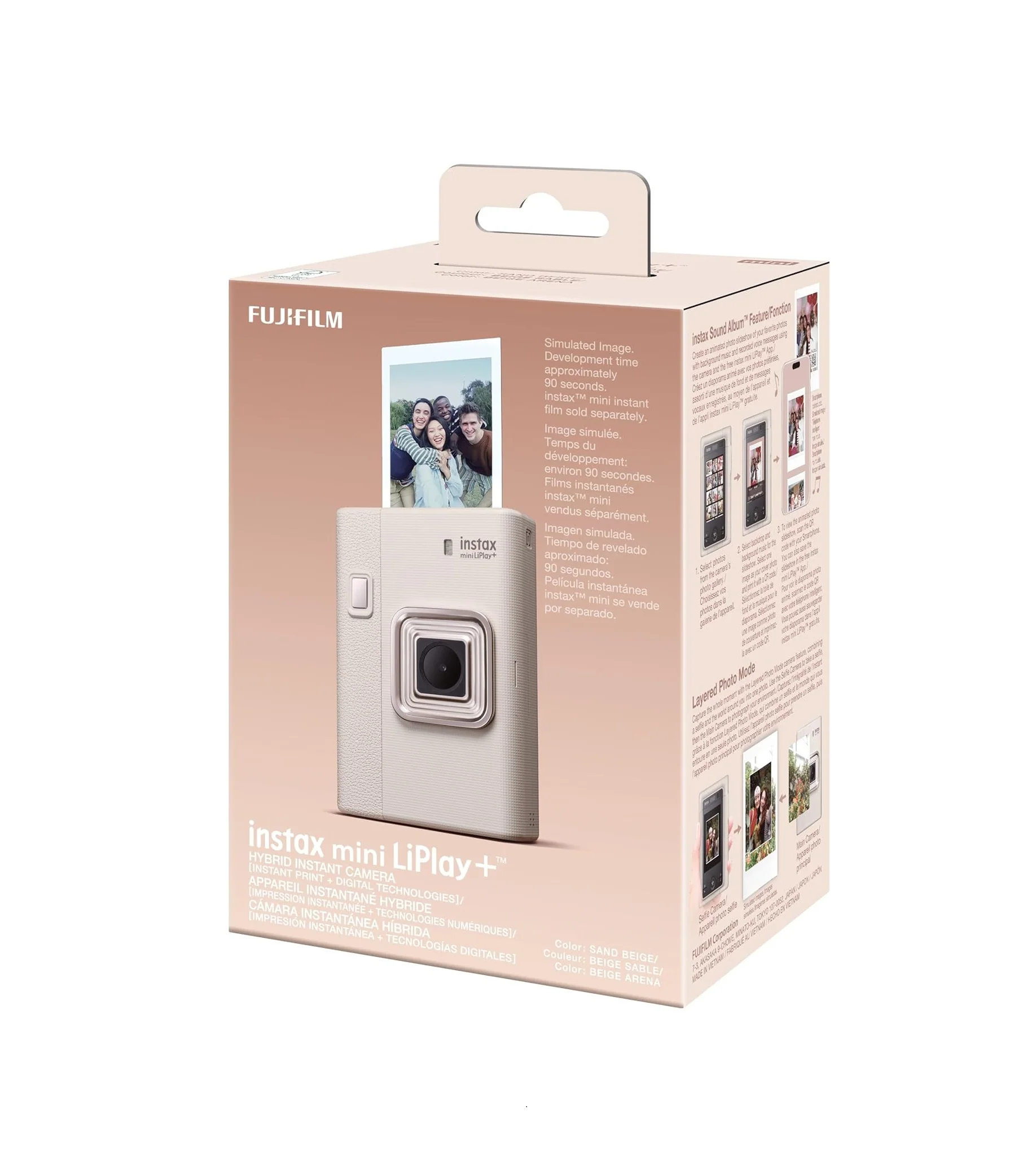 Instax Mini LiPlay+ Hybrid Digital Camera for Instant Movies and Photo Printer, with 6 x 4 cm Rear LCD Screen, Audio Recording Capabilities, Dual Cameras - Main Selfie and Wide Angle - Image 14