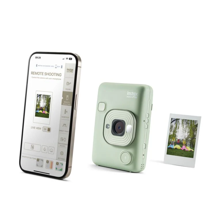 INSTAX Mini LIPLAY Hybrid Instant Camera - (Matcha Green) - Image 3