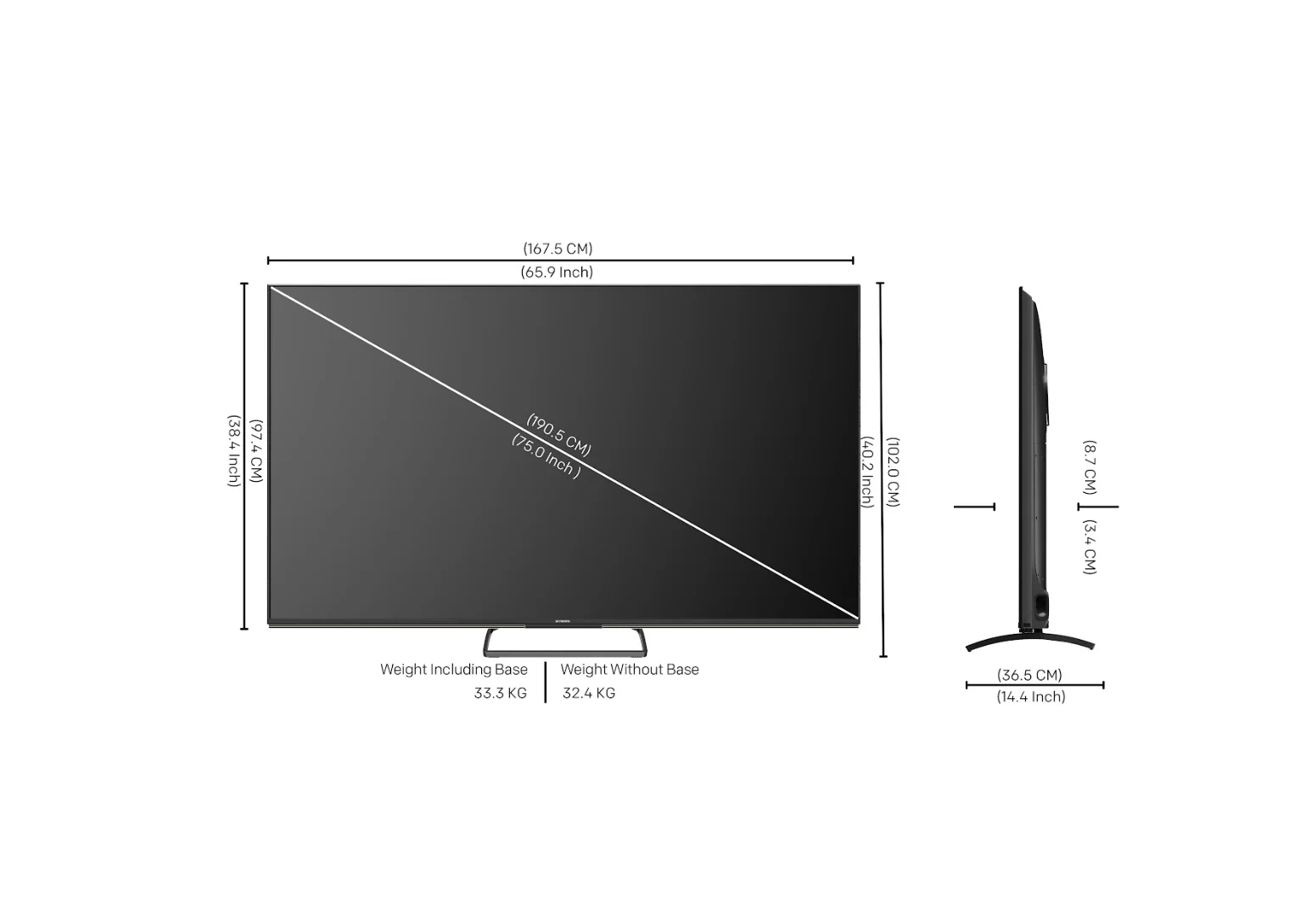 SKYWORTH 65X8700G -MiniLED, 144Hz (Google TV) - Image 9