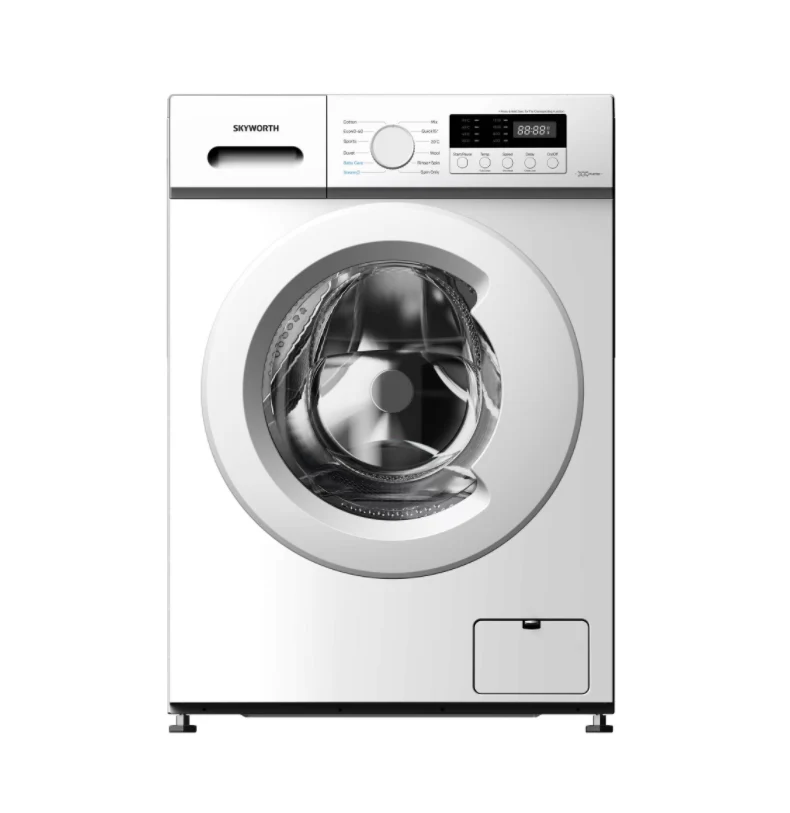 SKYWORTH F60131UBC0 - Fully Automatic Front Load Washing Machine, BLDC Invertor Motor, 12 Wash Programes, LED Display, Child Lock,  6 Kgs - White