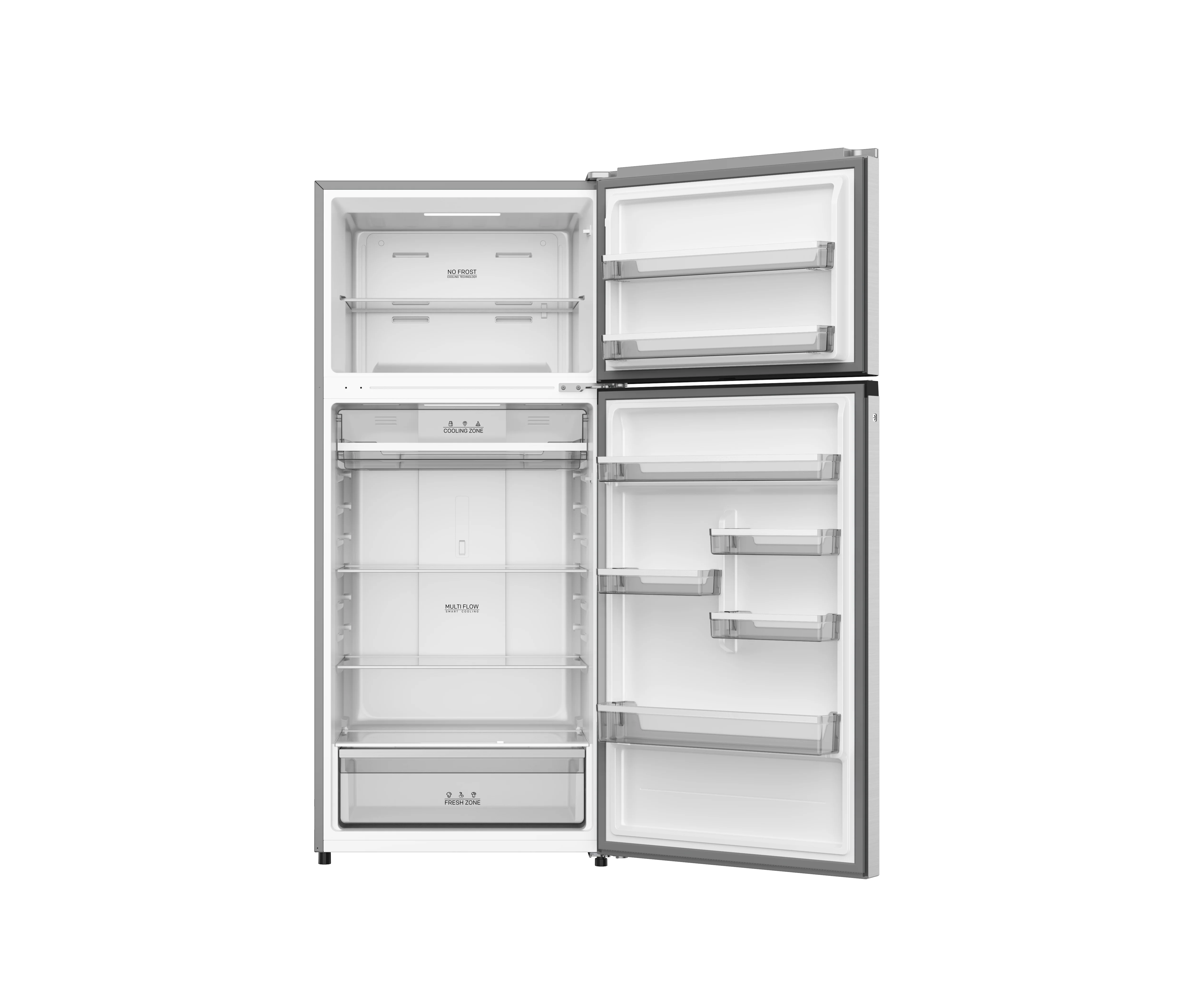 SKYWORTH SRD-645WTP - Double Door Refrigerator 18.1 CuFt (Ref 13.9+Freeezer 4.2 CuFt), Inverter, NO Frost, NET-512L (394L+118L)- Silver - Image 2