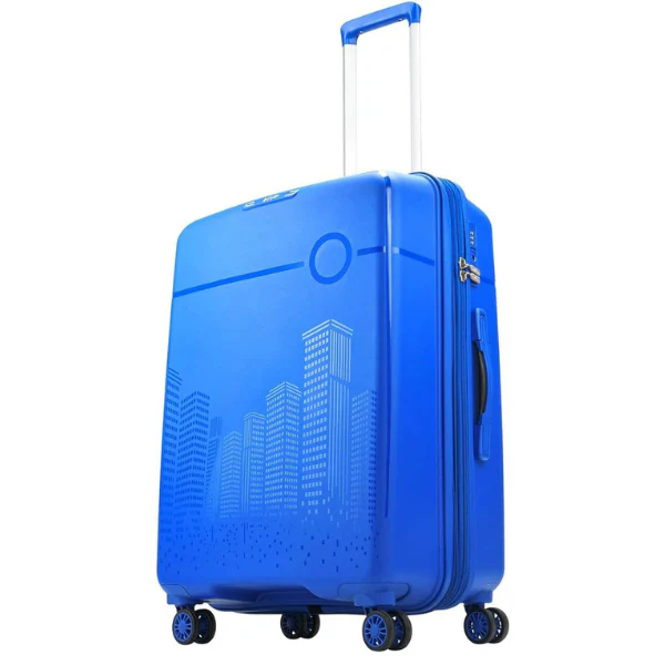 VIP CityScape Plus 8 Wheel Hard Luggage TSA Lock (Cabin Size) Small-55cm 2.7kg (Blue) - Image 3
