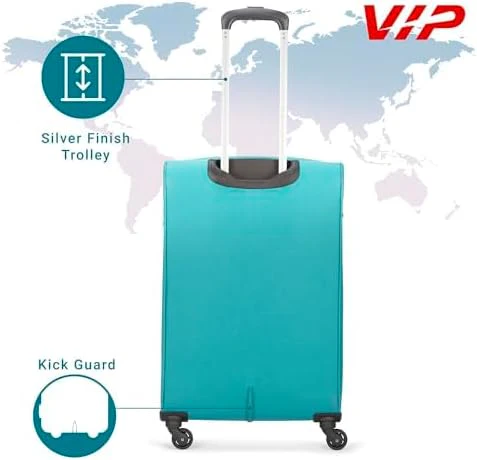 VIP EVOLVE PLUS 4Wheel, Soft Luggage , TSA, Expandable , L-79-LARGE (BLUE) - Image 2