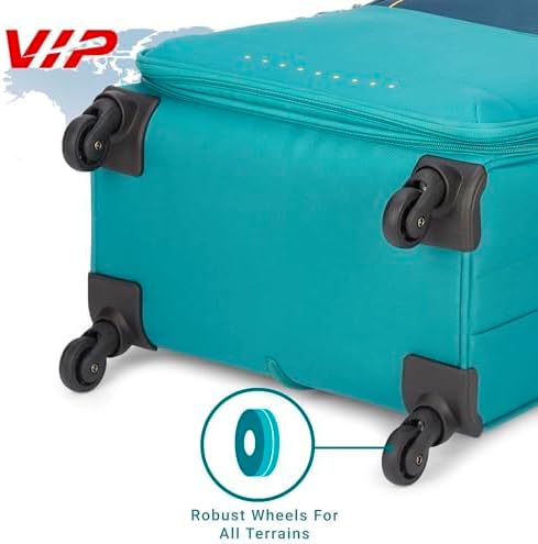 VIP EVOLVE PLUS 4Wheel, Soft Luggage , TSA, Expandable , L-79-LARGE (BLUE) - Image 4