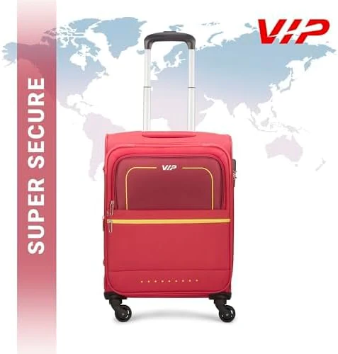VIP EVOLVE PLUS 4Wheel, Soft Luggage , TSA, Expandable , S-55-SMALL (RED) - Image 2