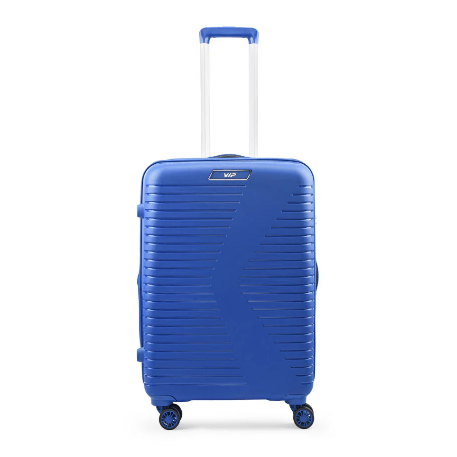 VIP Karl Plus Expandable 8 Wheel Hard Luggage TSA Lock Expandable Medium-66cm 3.7kg(Blue)