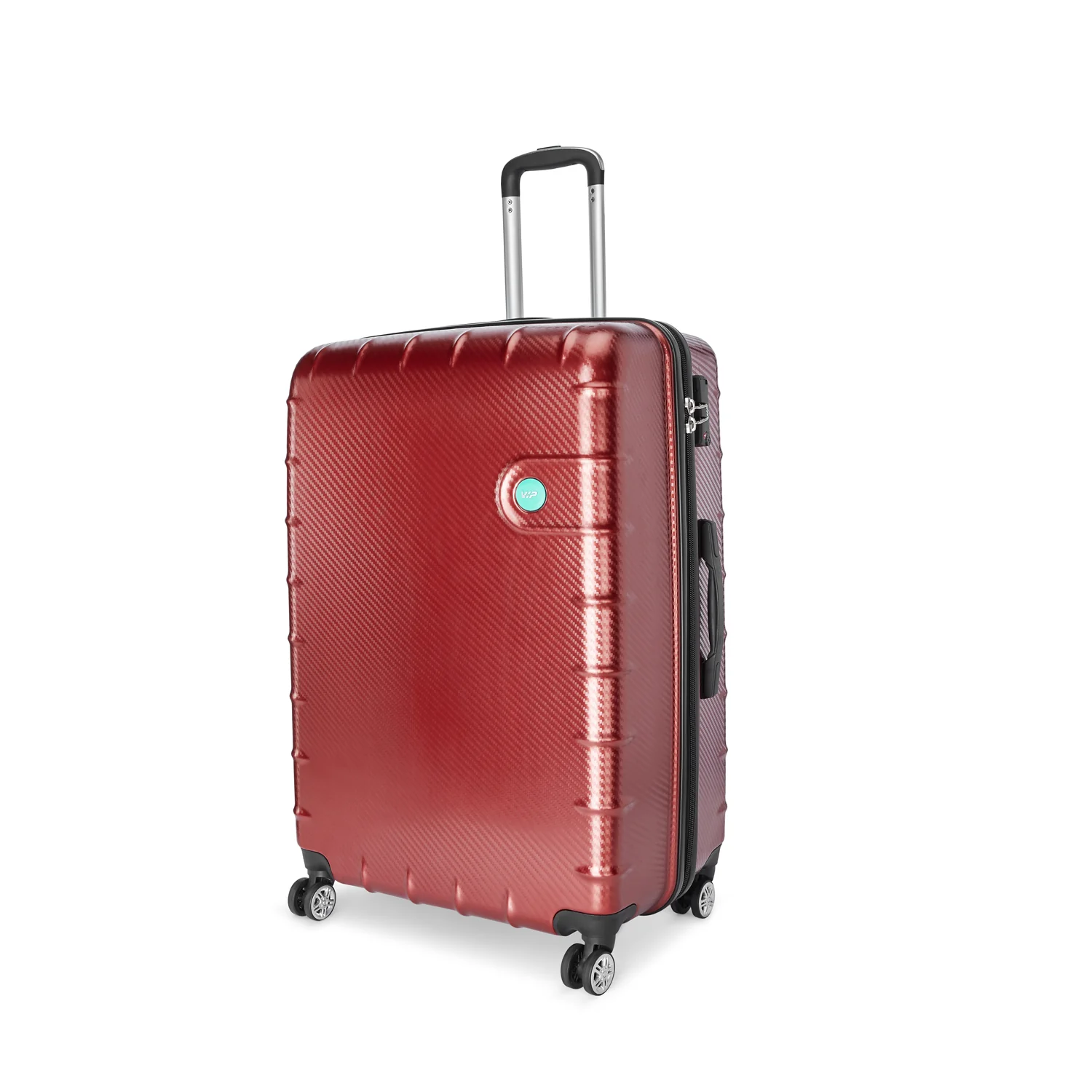 VIP LISBON 8 Wheel Hard Trolley Medium 69cm 3.7kg (RED) - Image 3