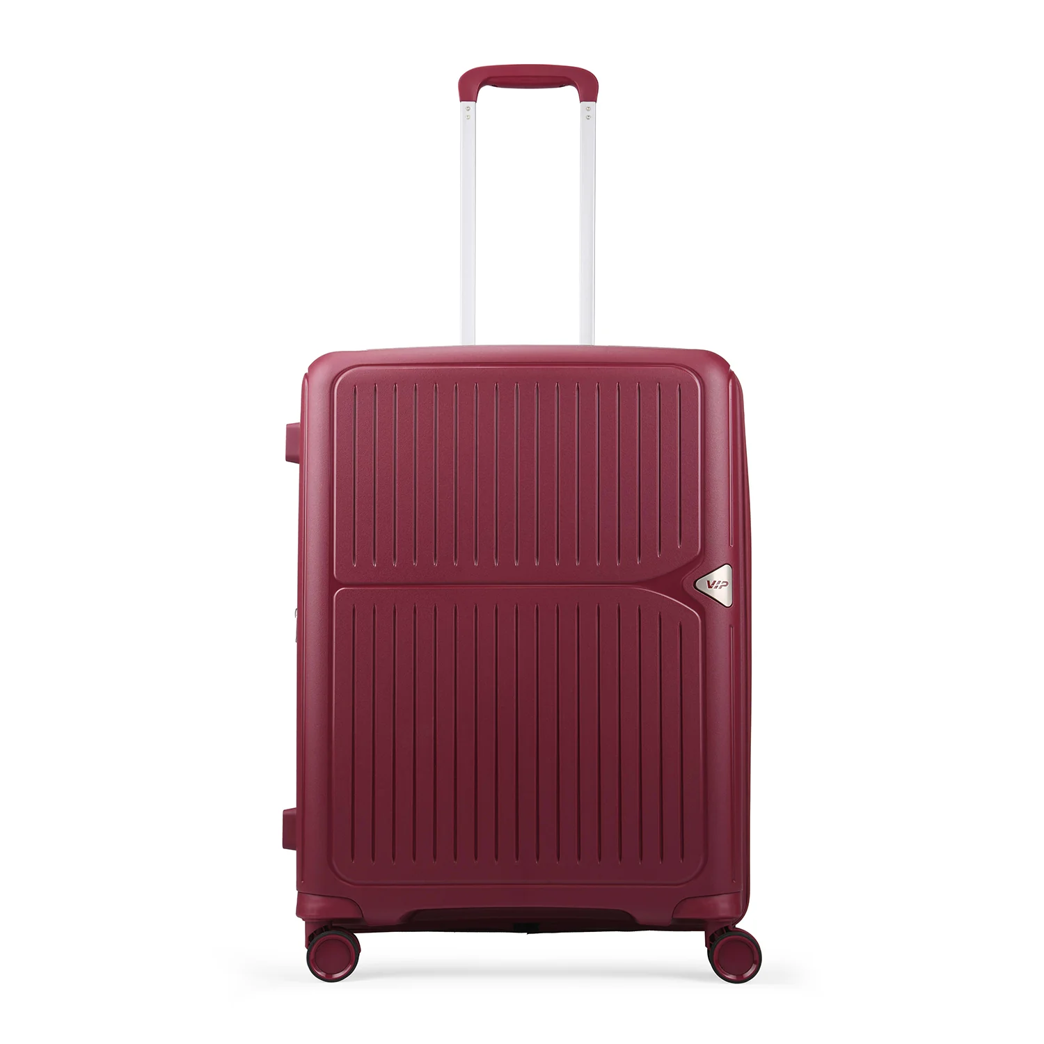 VIP Locus-Max 8 Wheel Hard Luggage TSA Lock Expandable Medium-67cm 3.7kg (MAROON)