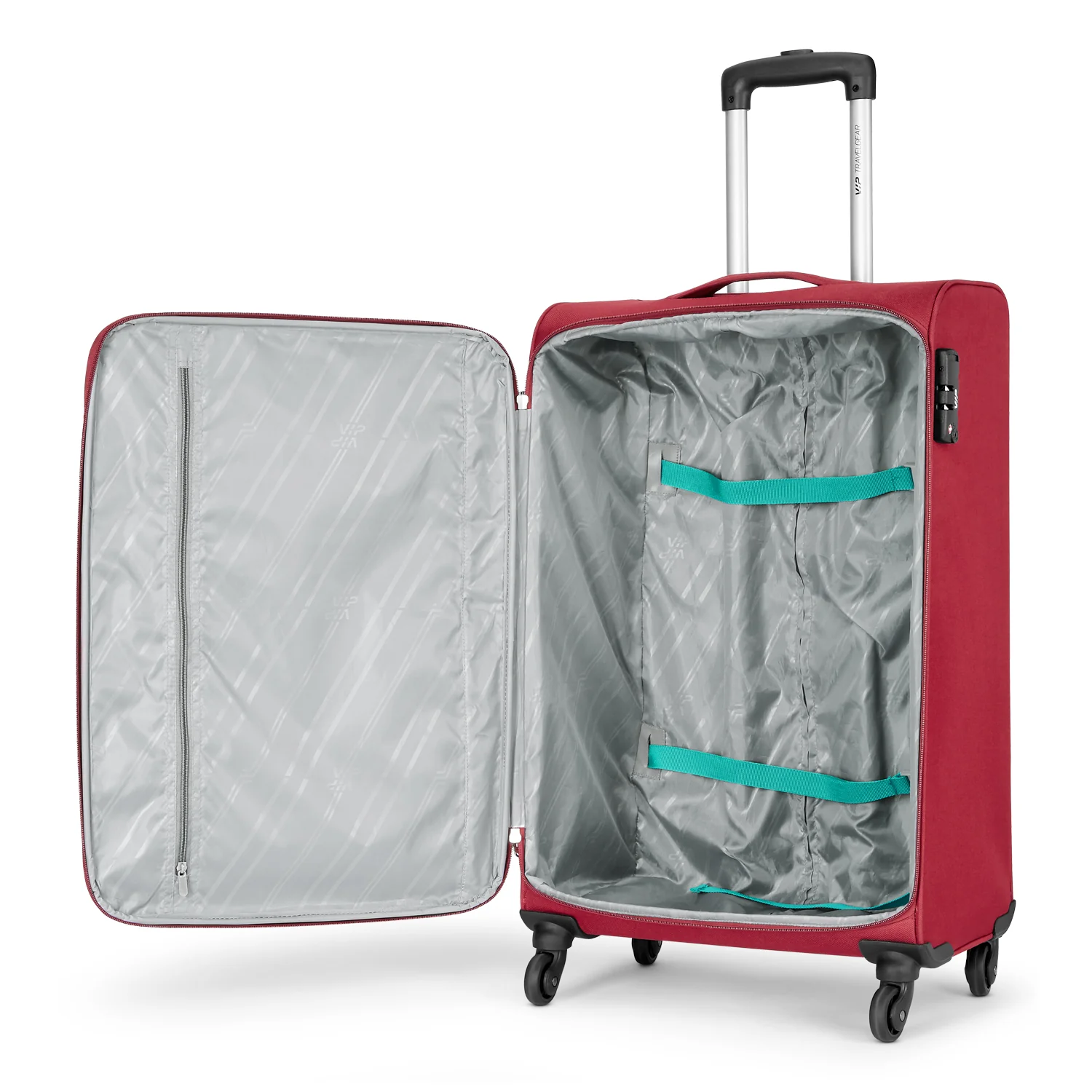 VIP STAPLE PLUS 4W Soft Trolley 80cm -Large (RED) - Image 5