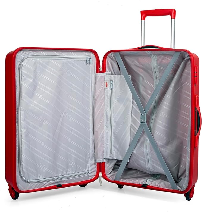 VIP Stargaze 4 Wheel Spinner Hard Luggage TSA Lock (Check-In Size) Large 75cm 4.3kg 98ltr (Red) - Image 4