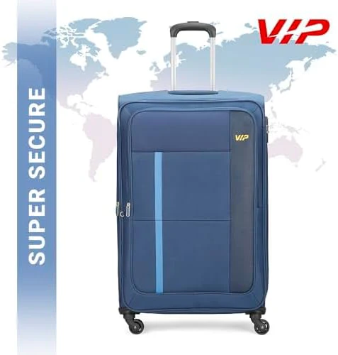 VIP TORONTO PLUS 4Wheel, Soft Luggage , TSA, Expandable , Set of 3pcs (Blue) - Image 2